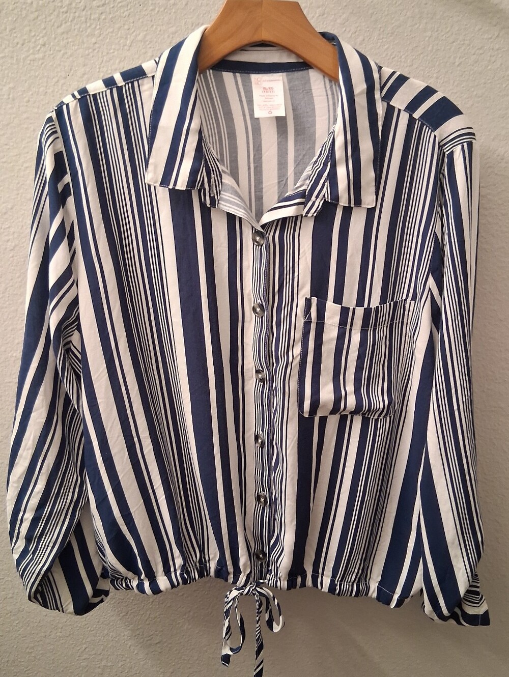No Boundaries Striped Blouse Juniors XL